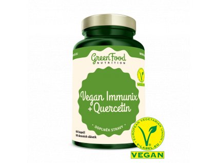 GreenFood Immunix + Quercetin Vegan 60 kapslí