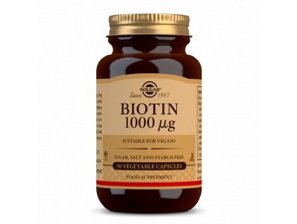 Solgar Biotin 1000 mcg 50 kapslí