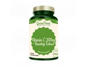 GreenFood Vitamín C 500 + extrakt ze šípků 60 kapslí