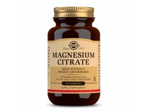 Solgar Magnesium citrát 200 mg – hořčík 60 tablet