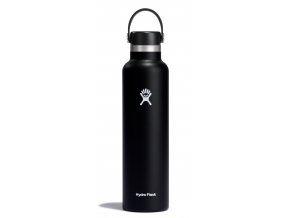 Hydro Flask Nerezová termolahev Standard Mouth Flex Cap 24 oz (709 ml) Černá