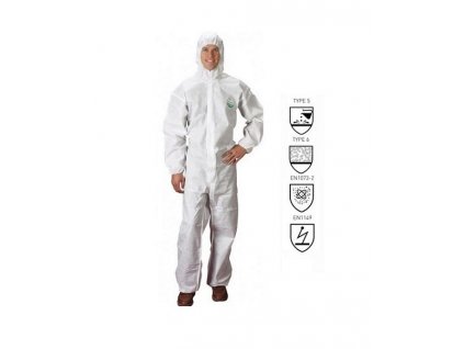 CELOTĚLOVÝ OCHRANNÝ OBLEK LAKELAND SAFEGARD 76 BÍLÝ - VEL. L - 1KS