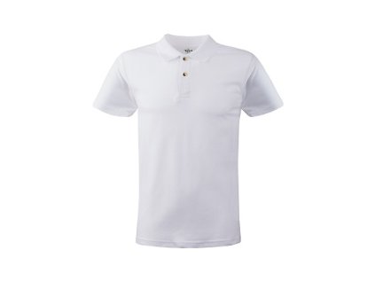 PÁNSKÉ POLO TRIČKO MPS180 BÍLÁ VEL. L