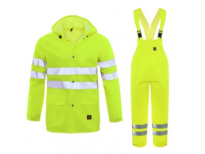 NEPROMOKAVÝ SET (KALHOTY + BUNDA)  PROBALTIC FLUO ŽLUTÝ VEL. 48