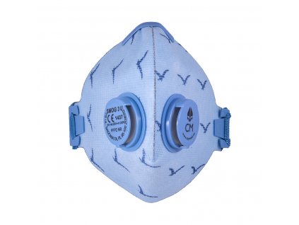 ANTISMOGOVÁ FILTRAČNÍ POLOMASKA 3U FFP2 - MODRÁ