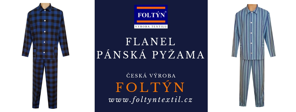 pánské flanelové pyžamo