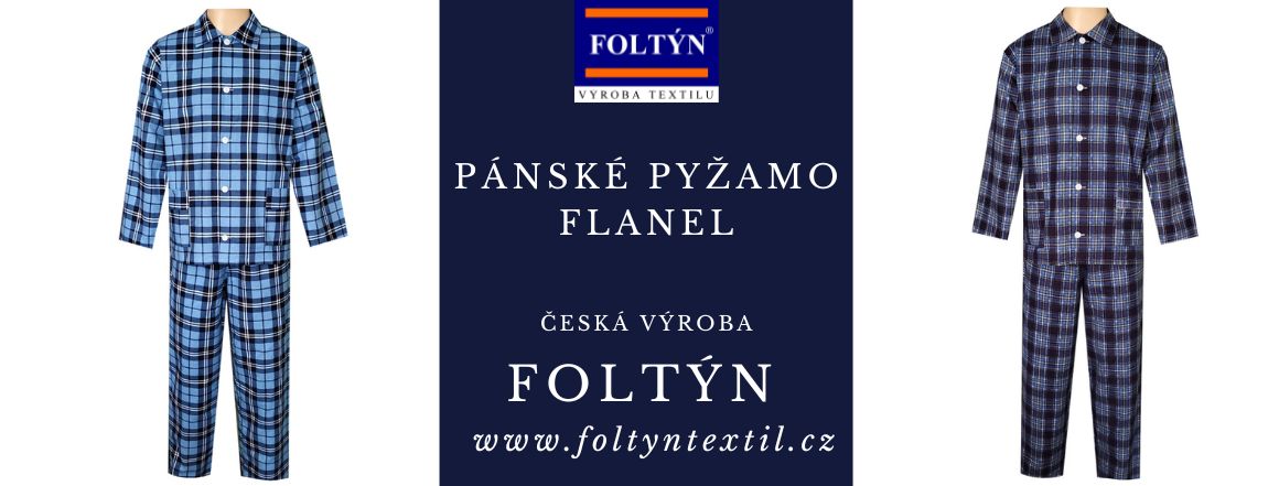 pánské flanelové pyžamo