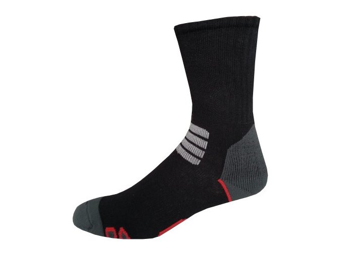 Sportovní Ponožky NOVIA Thermo černočervená