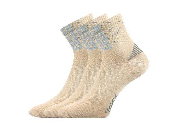 Sportovní Ponožky 3 kusy v balení VoXX Codex béžová
