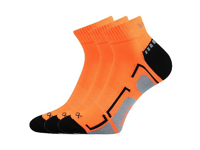 Spotovní ponožky 3 kusy v balení VoXX Flash oranžové