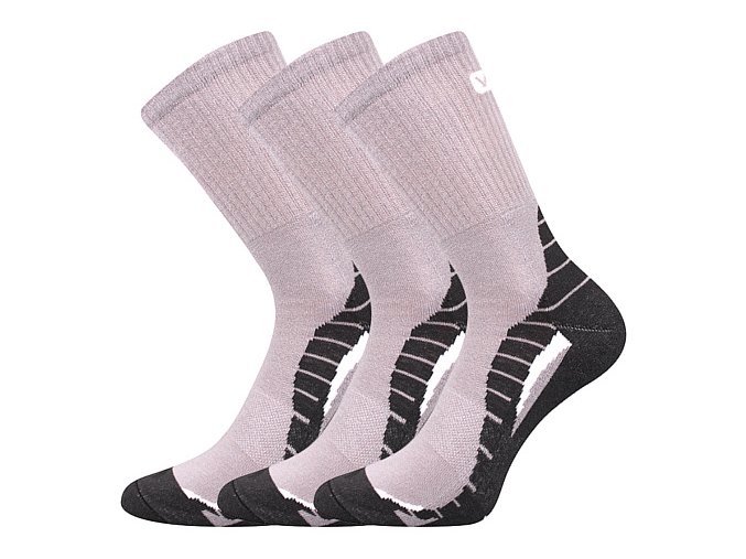 Sportovní Ponožky VoXX Trim světle šedá 3 kusy v balení