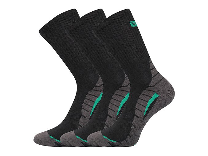 Sportovní Ponožky VoXX Trim tmavě černá 3 kusy v balení