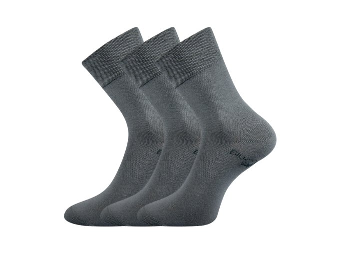 Zdravotní ponožky 3 kusy v balení Lonka Bioban tmavě šedá