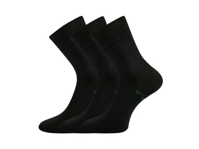 Zdravotní ponožky 3 kusy v balení Lonka Bioban černá