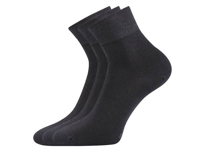 Zdravotní ponožky 3 kusy v balení Lonka Emi tmavě šedá