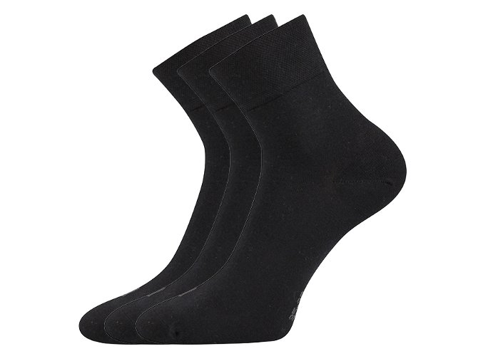Zdravotní ponožky 3 kusy v balení Lonka Emi černá