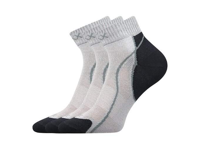 Ponožky VoXX 3 kusy v balení Grand světle šedá