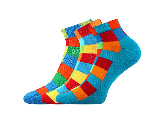 Společenské ponožky 3 kusy v balení Lonka Becube mix A