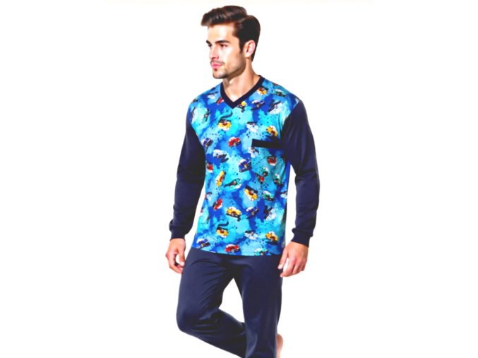 Pánské Pyžamo Dlouhé FOLTÝN model PD 254