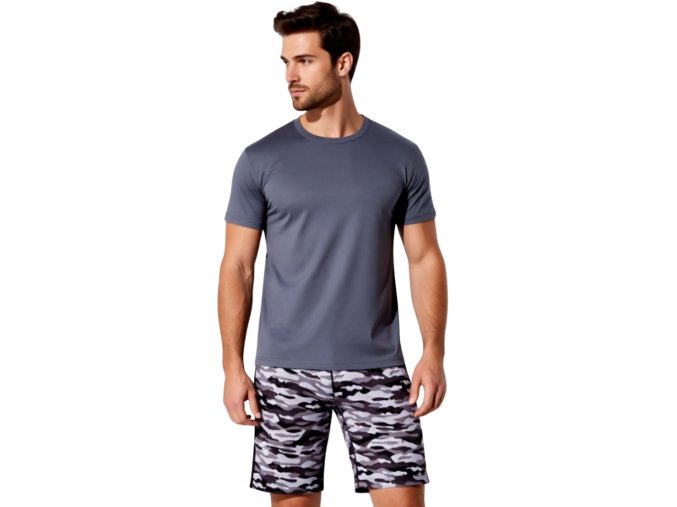 Pánské Vojenské Pyžamo Krátké FOLTÝN model PK 316