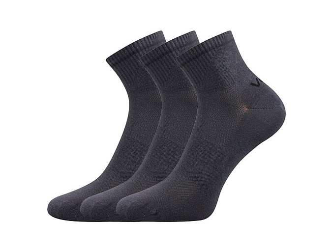 Ponožky VoXX 3 kusy v balení Metym tmavě šedá