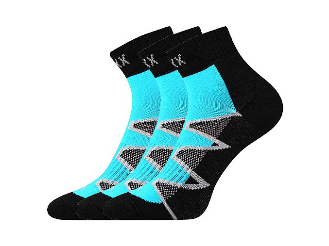 Ponožky VoXX 3 kusy v balení Monsa tyrkys