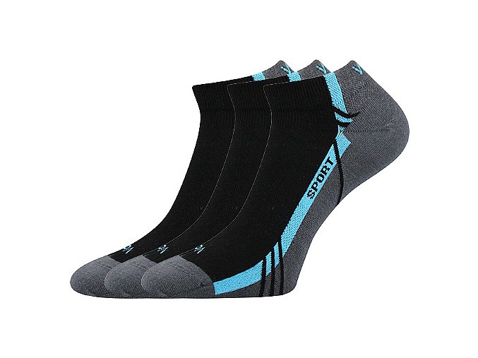 Ponožky VoXX 3 kusy v balení pinas černá