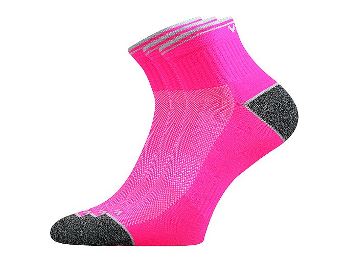 Sportovní Ponožky VoXX 3 kusy v balení Ray neon růžová