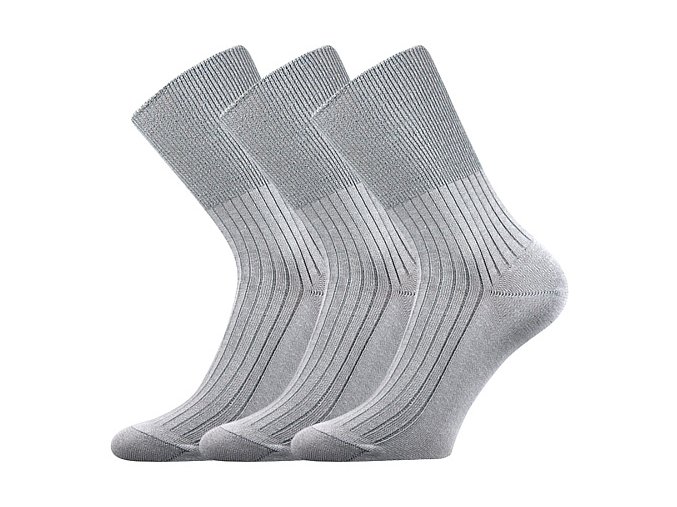 Zdravotní ponožky 3 kusy v balení VoXX Zdrav Světle Šedá
