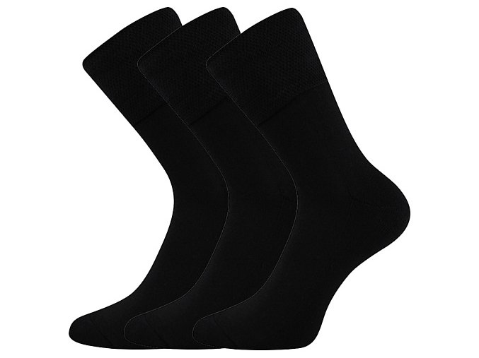 Zdravotní ponožky 3 kusy v balení VoXX Finego Černá