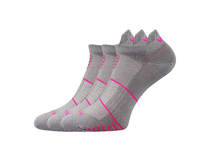 Ponožky VoXX 3 kusy v balení Avenar světle šedá