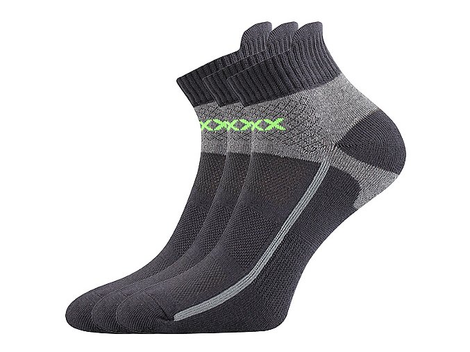 Sportovní Ponožky VoXX Glowing 3 páry v balení tmavě šedá