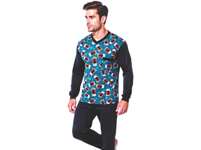 Pánské Pyžamo Dlouhé FOLTÝN PD 363