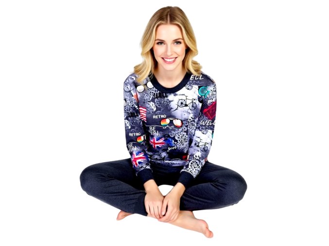 Dámské Pyžamo Dlouhé FOLTÝN DPD104