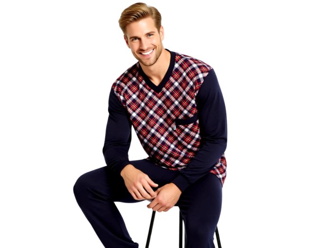 Pánské Pyžamo Dlouhé FOLTÝN model PD 389