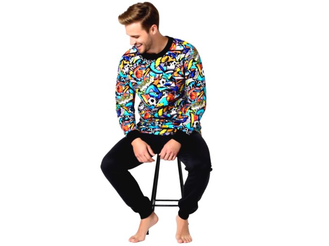 Pánské Pyžamo Dlouhé FOLTÝN PD 391