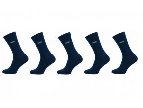 Pánské ponožky Novia 5 párů v balení Lycra VIP černé