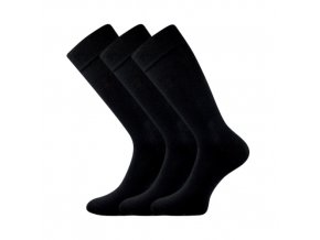 Společenské ponožky 3 kusy v balení Lonka Diplomat černáb
