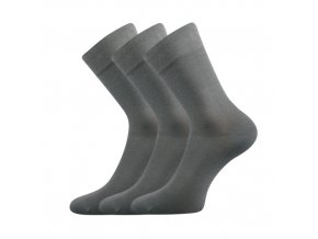 Společenské ponožky 3 kusy v balení Lonka Dypak světle šedá