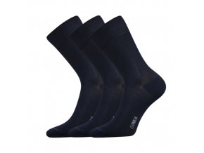 Bambusové ponožky 3 kusy v balení Lonka Debob tmavě modrá