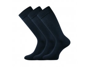 Společenské ponožky 3 kusy v balení Lonka Diplomat tmavě modrá
