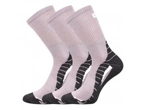 Sportovní Ponožky VoXX Trim světle šedá 3 kusy v balení