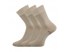 Zdravotní ponožky 3 kusy v balení Lonka Bioban béžová