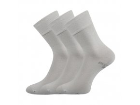 Zdravotní ponožky 3 kusy v balení Lonka Bioban světle šedá