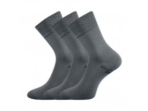 Zdravotní ponožky 3 kusy v balení Lonka Bioban tmavě šedá