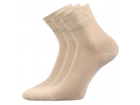 Zdravotní ponožky 3 kusy v balení Lonka Emi béžová