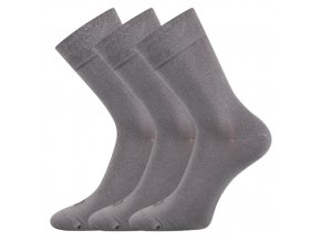 Společenské ponožky 3 kusy v balení Lonka Eli světle šedá