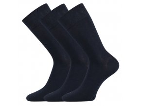 Společenské ponožky 3 kusy v balení Lonka Eli tmavě modrá