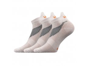 Ponožky VoXX 3 kusy v balení Iris světle šedá