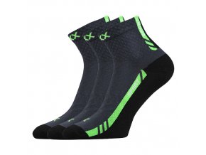 Sportovní Ponožky VoXX PIUS tmavě šedá 3 kusy v balení